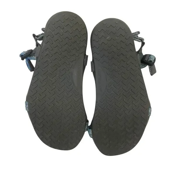 Xero Shoes Z-Trek Blue Strap & Grey Barefoot Hiking Sandals - Picture 7 of 8